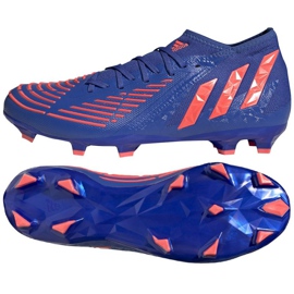 Ghete de fotbal Adidas Predator Edge.2 Fg M GW2270 albastru albastru și bleumarin Ghete de fotbal Adidas Predator Edge.2 Fg M GW2270 albastru albastru și bleumarin