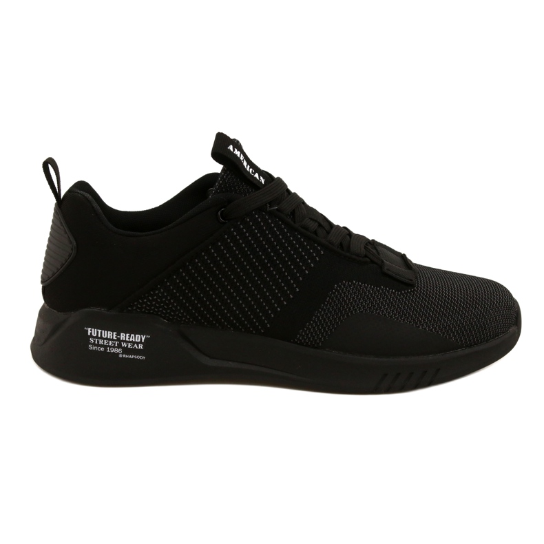 Pantofi sport pentru bărbați American Club RH80 / 22 Negri negru