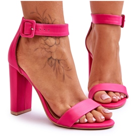 FB2 Sandale Georgina Roz Pe Tocuri