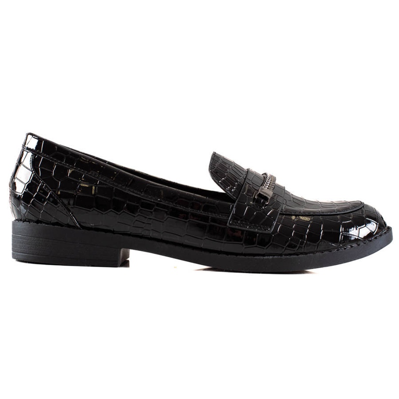TRENDI Pantofi eleganti lacuiti negru