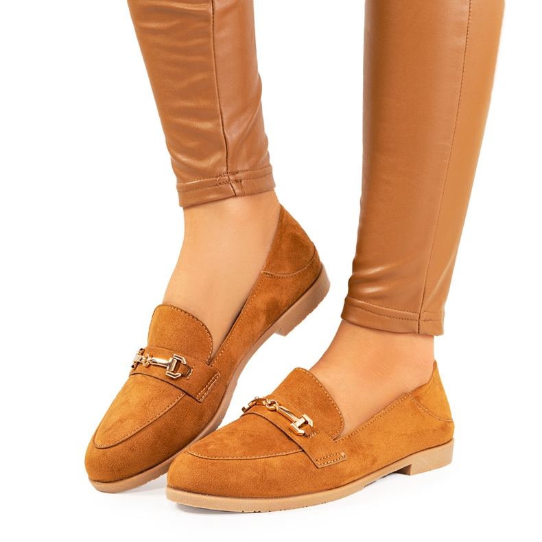 Mocasini Aniria maro cu toc plat