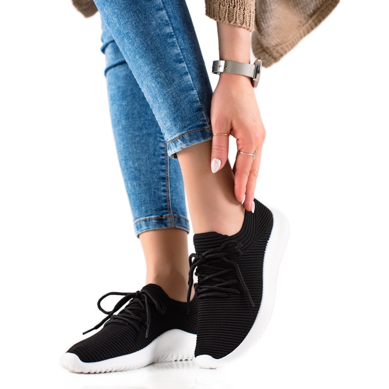 TRENDI Adidași sportivi ușori negru