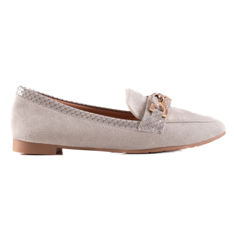 Small Swan Mocasini gri eleganti Small Swan Mocasini gri eleganti