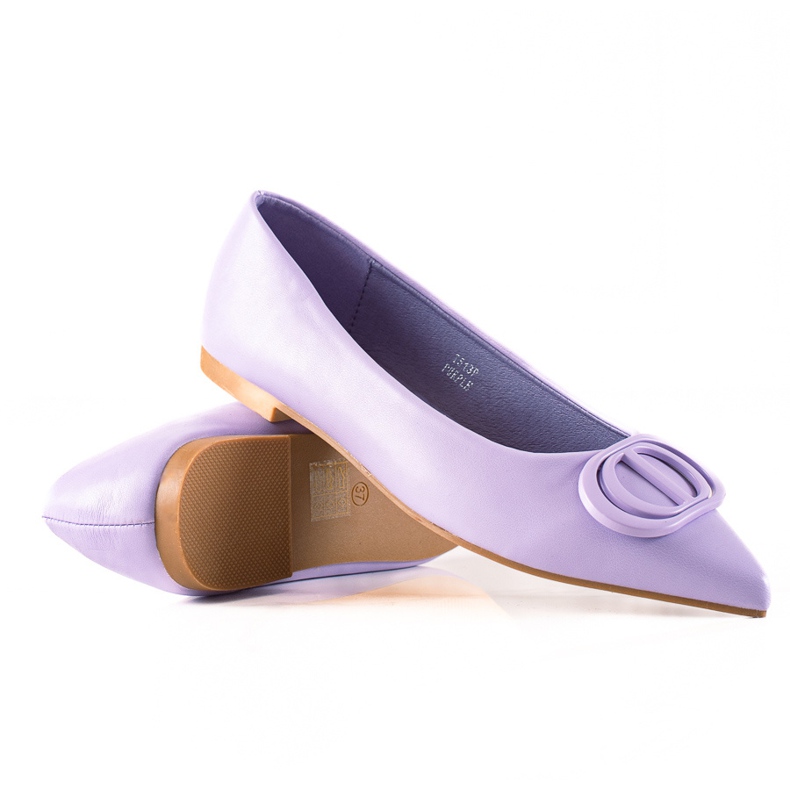 Seastar Balerini violet cu ornament