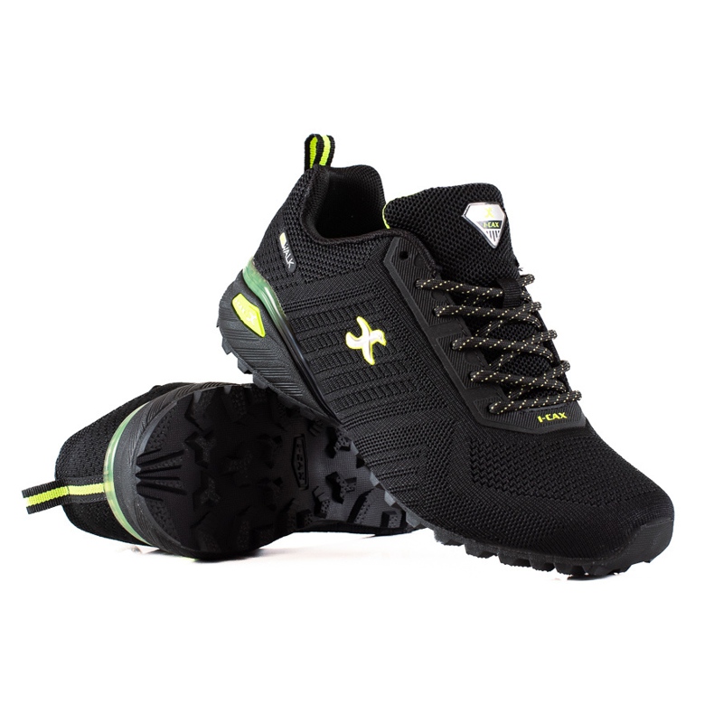 TRENDI Pantofi Trekking Cu Inserții Neon negru