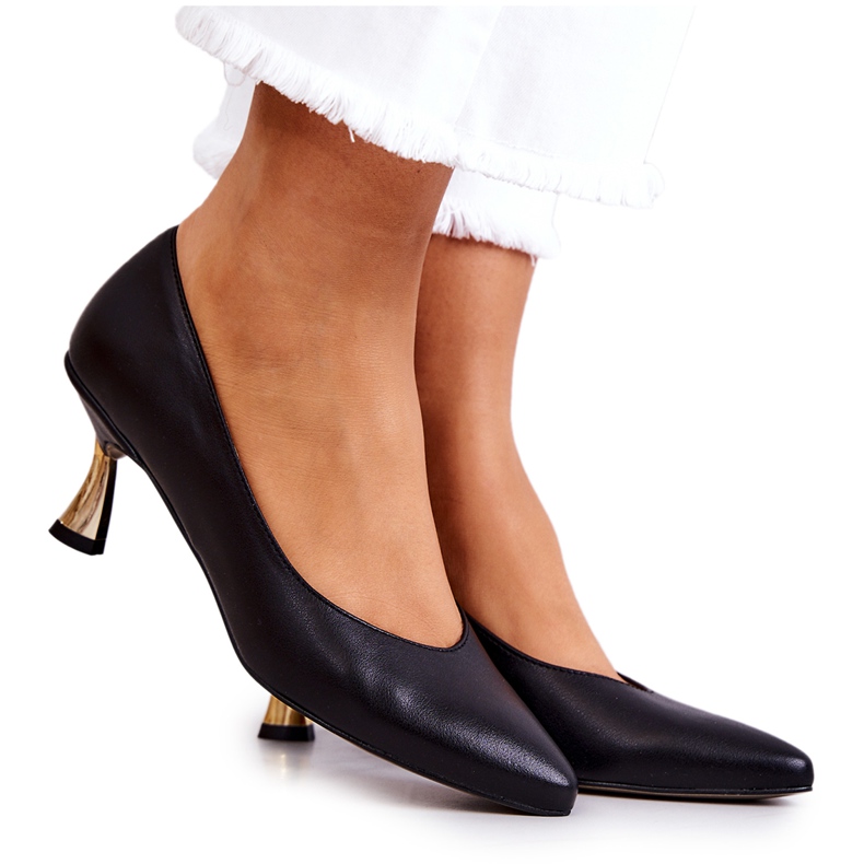 Pumps clasici din piele negru Courteney Pumps clasici din piele negru Courteney