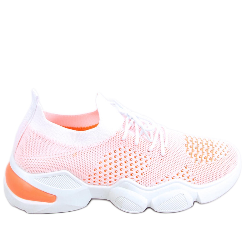 Șosete Harri Orange alb portocale