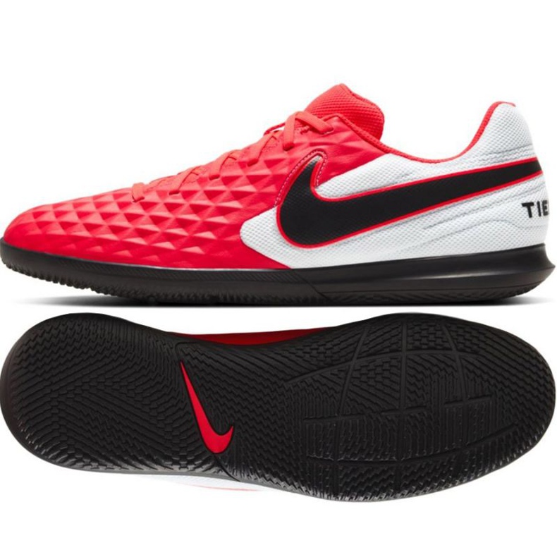Pantofi de sală Nike Tiempo Legend 8 Club Ic M AT6110-606 portocale si rosii