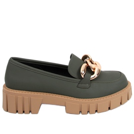 Mocasini cu lant Mois Green verde
