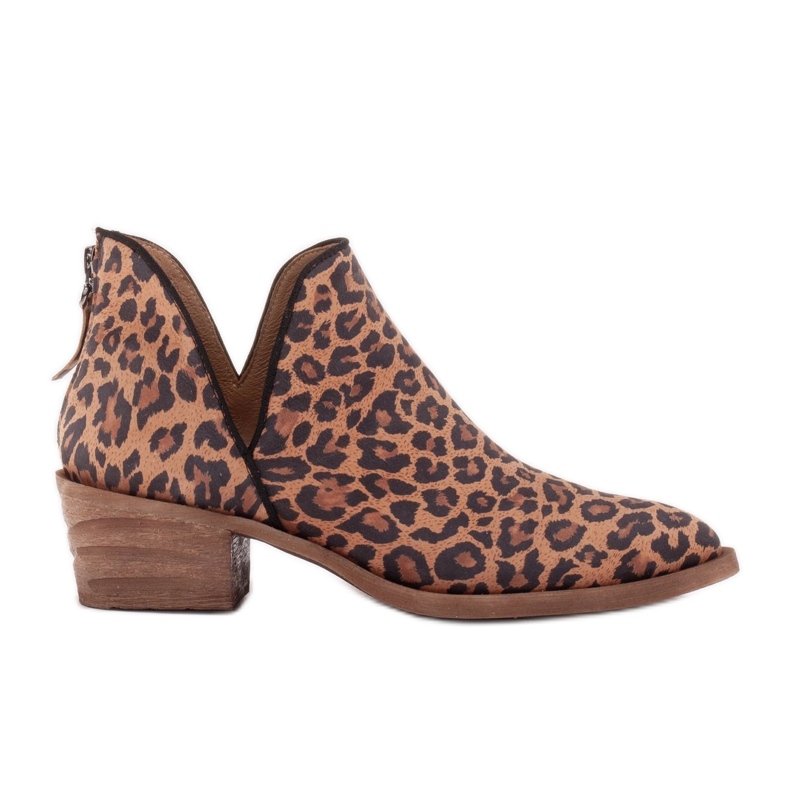 Marco Shoes Cizme din piele naturală cu tăietură în V 1954B-634-1 maro