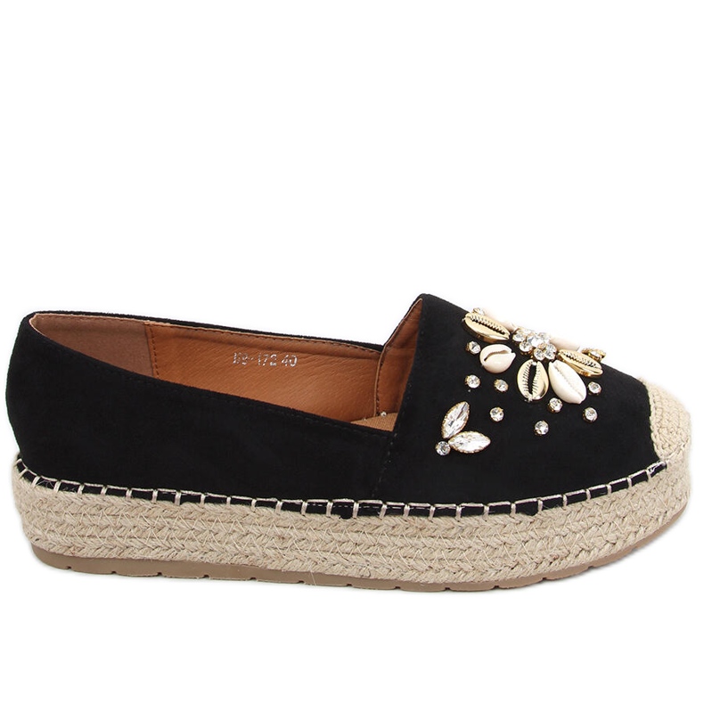 Manami Espadrile cu coajă neagră negru Manami Espadrile cu coajă neagră negru