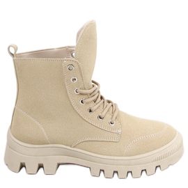 Tenisi de trekking pentru glezna Mariko Beige bej Tenisi de trekking pentru glezna Mariko Beige bej