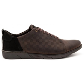 Polbut Pantofi casual barbati din piele 2114 maro Polbut Pantofi casual barbati din piele 2114 maro