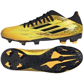 Ghete de fotbal Adidas X Speedflow Messi.3 Fg M GW7419 galben galbeni Ghete de fotbal Adidas X Speedflow Messi.3 Fg M GW7419 galben galbeni