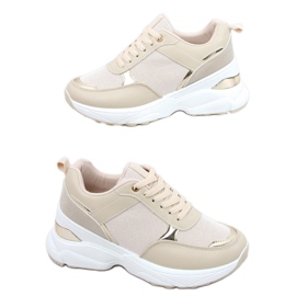 Pantofi sport pe o pană Dafne Beige ascunsă bej Pantofi sport pe o pană Dafne Beige ascunsă bej