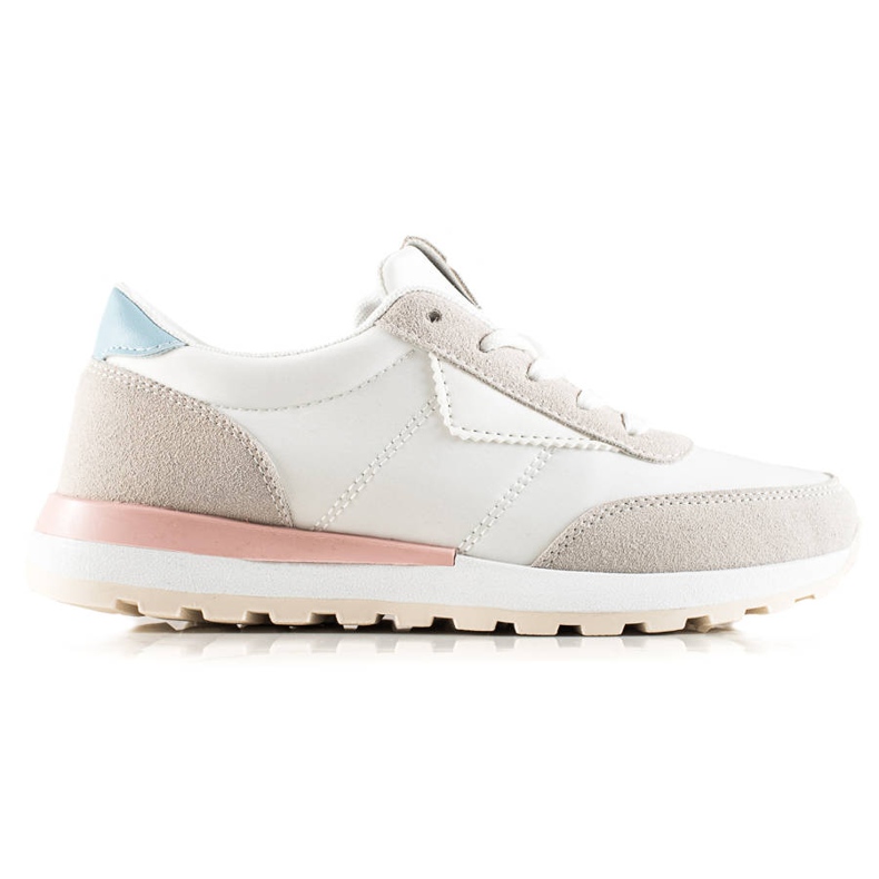 TRENDI Pantofi sport colorati alb multicolor