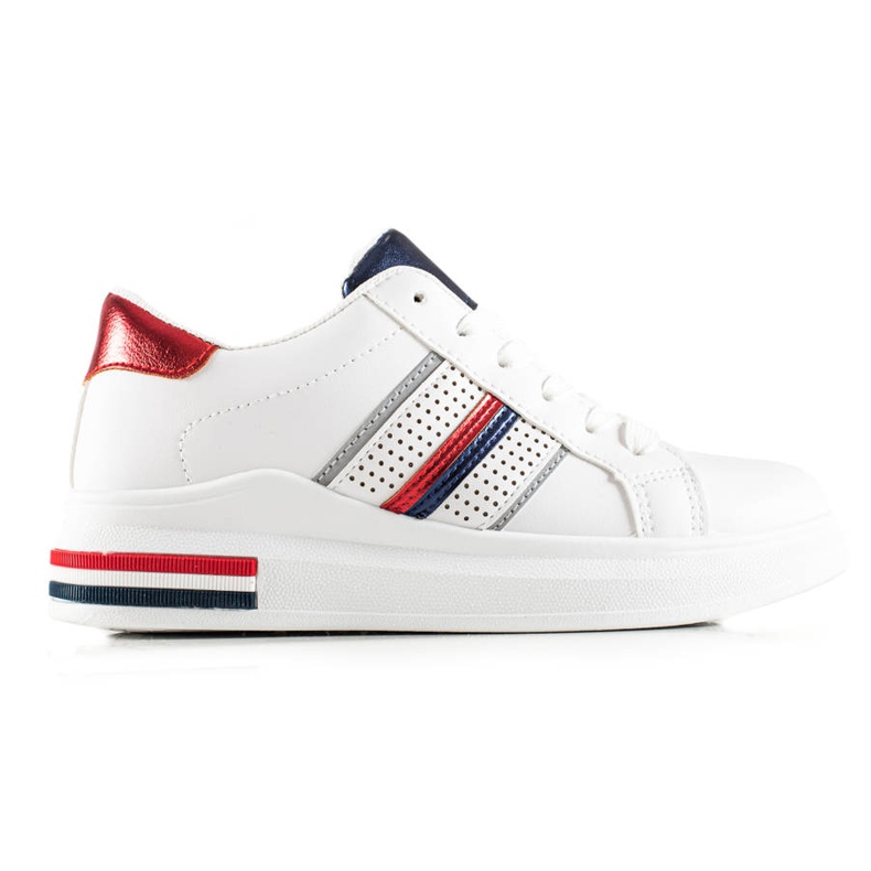 TRENDI Pantofi sport casual albi