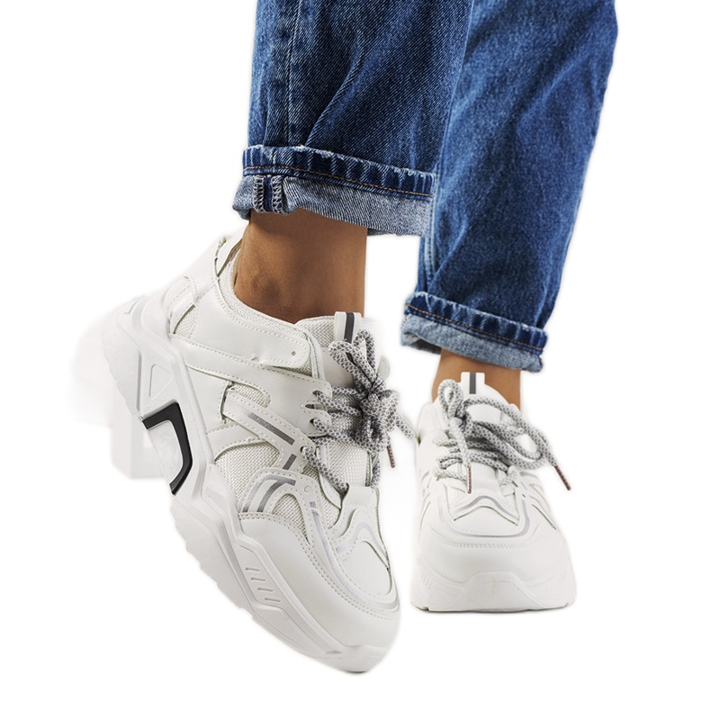 Tenisi albi de dama Delois