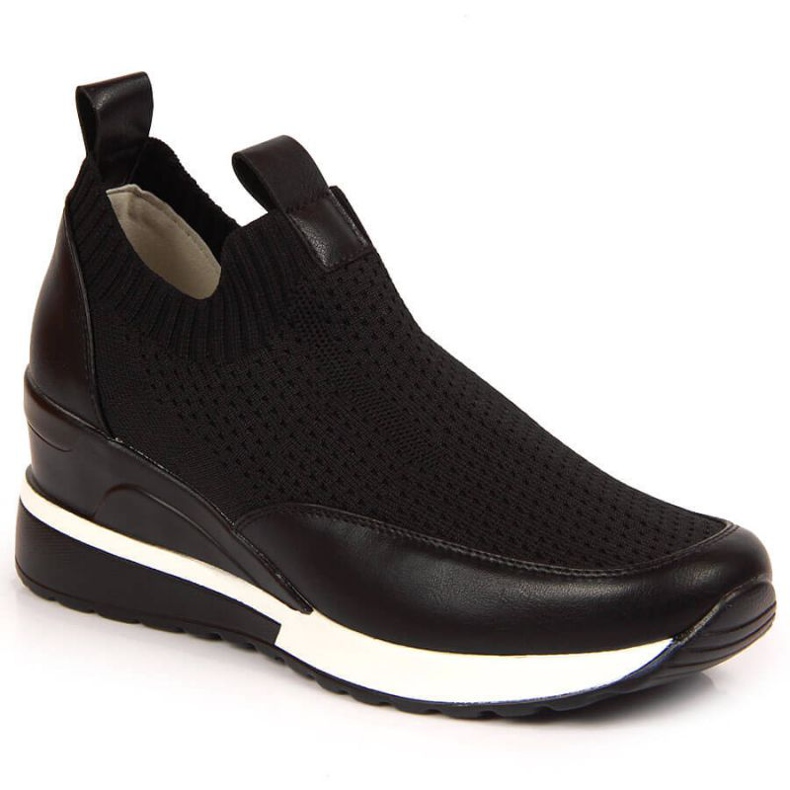 Tenisi cu pană Potocki W WOL52A negri negru