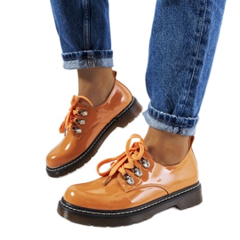 Pantofi lacuiti portocalii de Kristina portocale Pantofi lacuiti portocalii de Kristina portocale