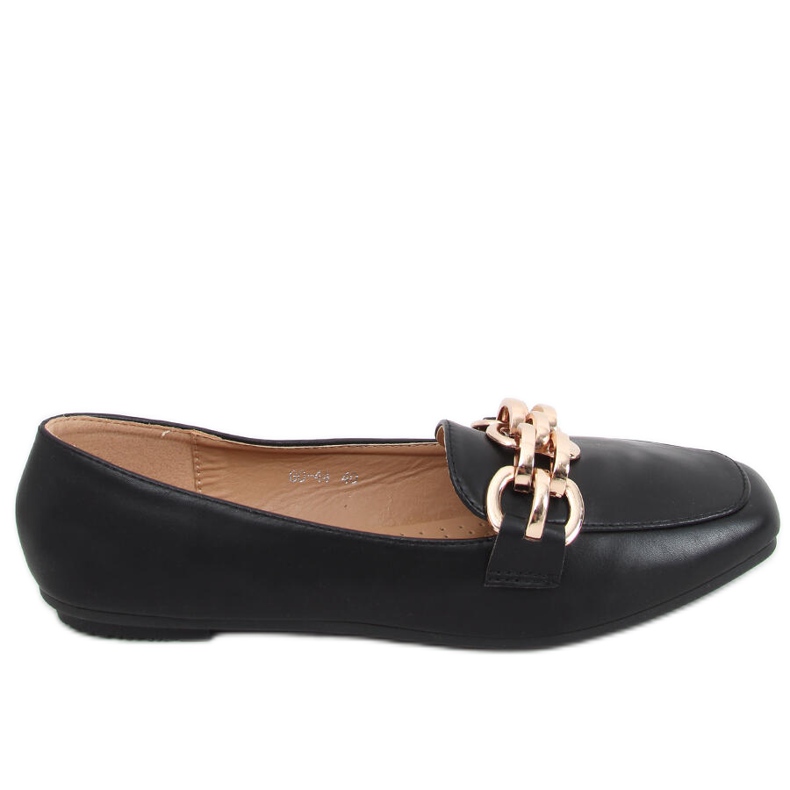 Mocasini dama Bianca Black negru