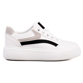 Weide Pantofi Casual Pe Platformă alb