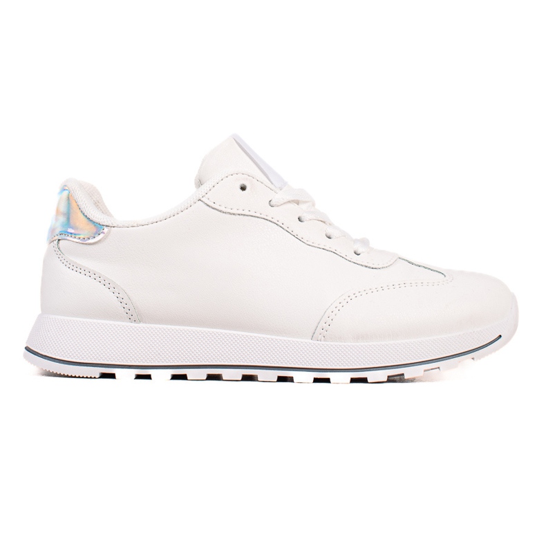 TRENDI Pantofi sport clasici din piele ecologica alb TRENDI Pantofi sport clasici din piele ecologica alb