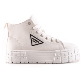 TRENDI Pantofi de modă înalți alb TRENDI Pantofi de modă înalți alb