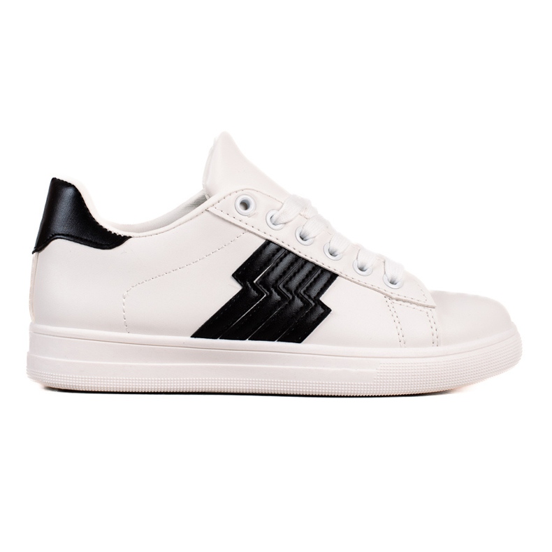 TRENDI Adidași cu inserție neagră alb