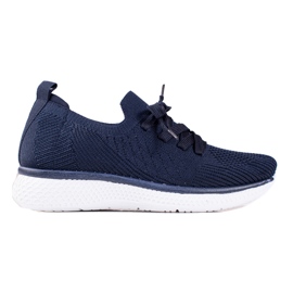 TRENDI Pantofi sport cu șireturi bleumarin albastru marin albastru TRENDI Pantofi sport cu șireturi bleumarin albastru marin albastru