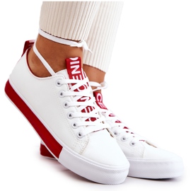 PS1 Pantofi de damă din piele alb și roșu Mikayla PS1 Pantofi de damă din piele alb și roșu Mikayla