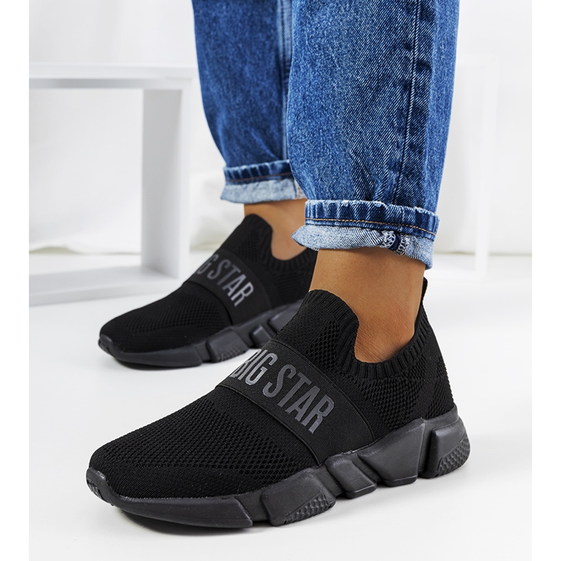 Pantofi sport negri Big Star JJ274296 negru