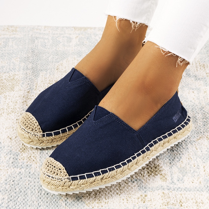 Espadrile de damă Big Star bleumarin HH274500 albastru marin