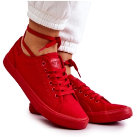 Pantofi de damă Low Big Star JJ274068 Roșu roşu