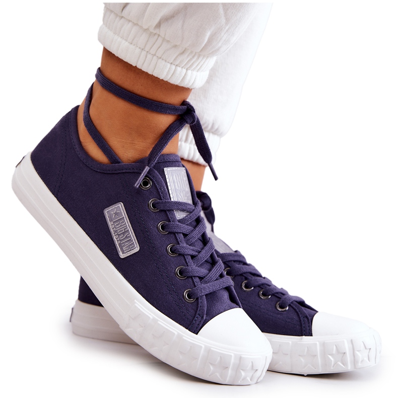 Pantofi de damă clasici Big Star JJ274494 Bleumarin albastru