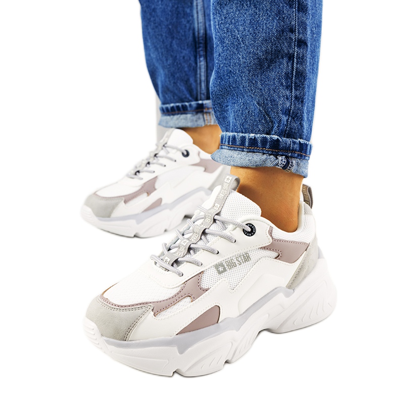 Tenisi albi Big Star HH274255 bej