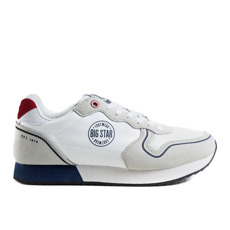Tenisi albi bărbați Big Star JJ174141