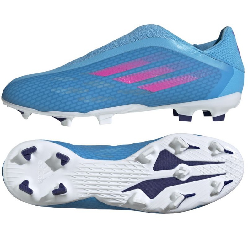 Ghete de fotbal Adidas X Speedflow.3 Ll Fg M GW7494 albastru albastru