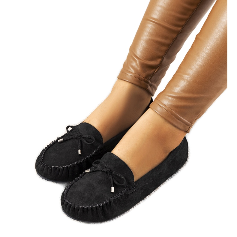 Mocasini negri Shannon negru