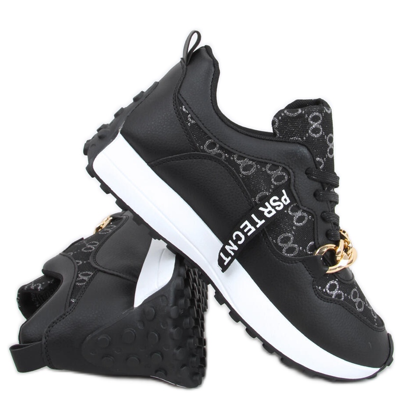 Tenisi cu lant Elena Black negru