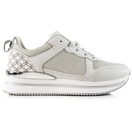 Diamantique Adidași Argintii Cu plasă gri Diamantique Adidași Argintii Cu plasă gri
