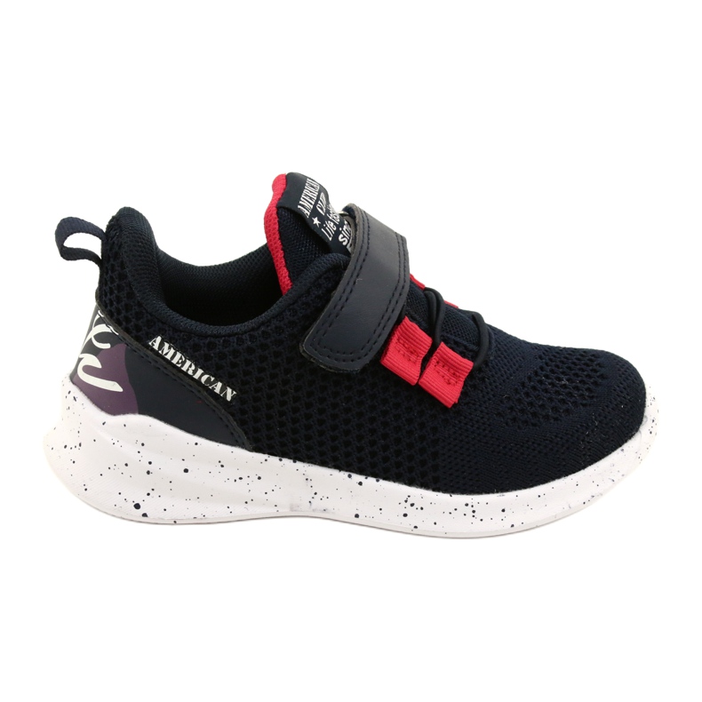 American Club RD13/22 Pantofi sport cu velcro, bleumarin albastru