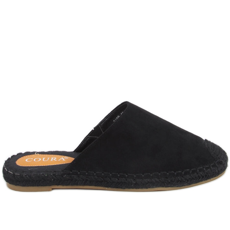Espadrile colorate Marina Black negru