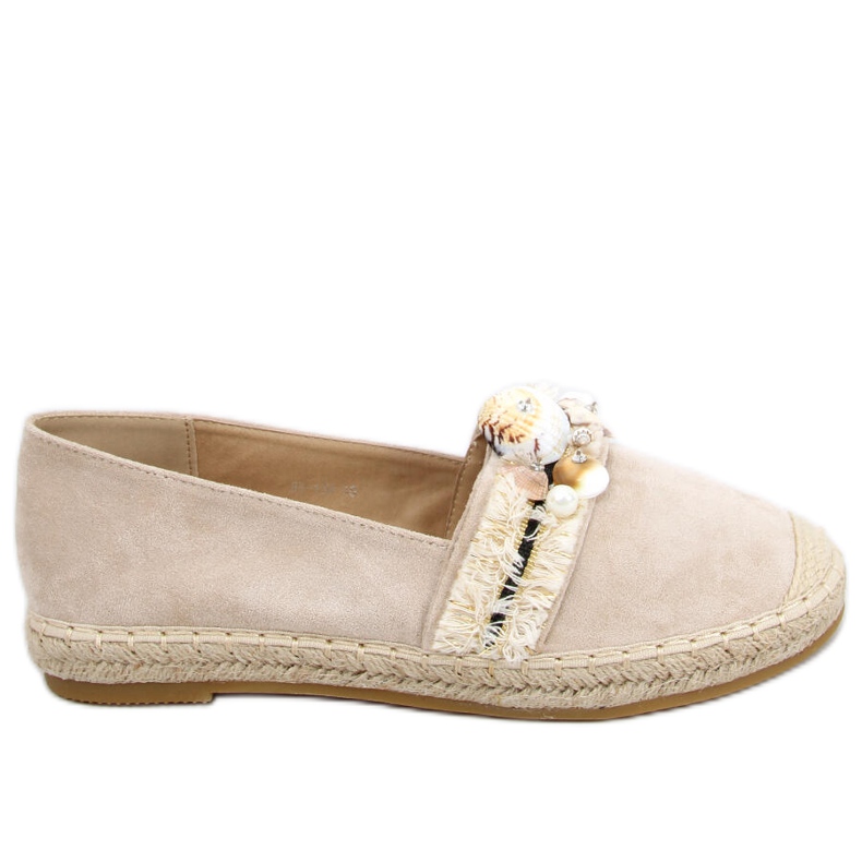 Espadrile Lola Beige cu scoici bej