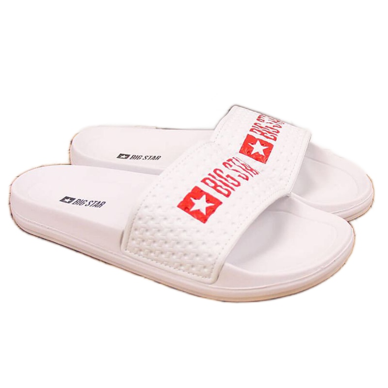 Papuci sport Big Star GG374803 alb