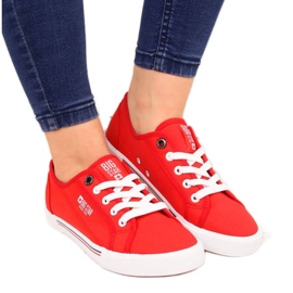 Adidași din material textil Big Star W HH274061 roșu Adidași din material textil Big Star W HH274061 roșu