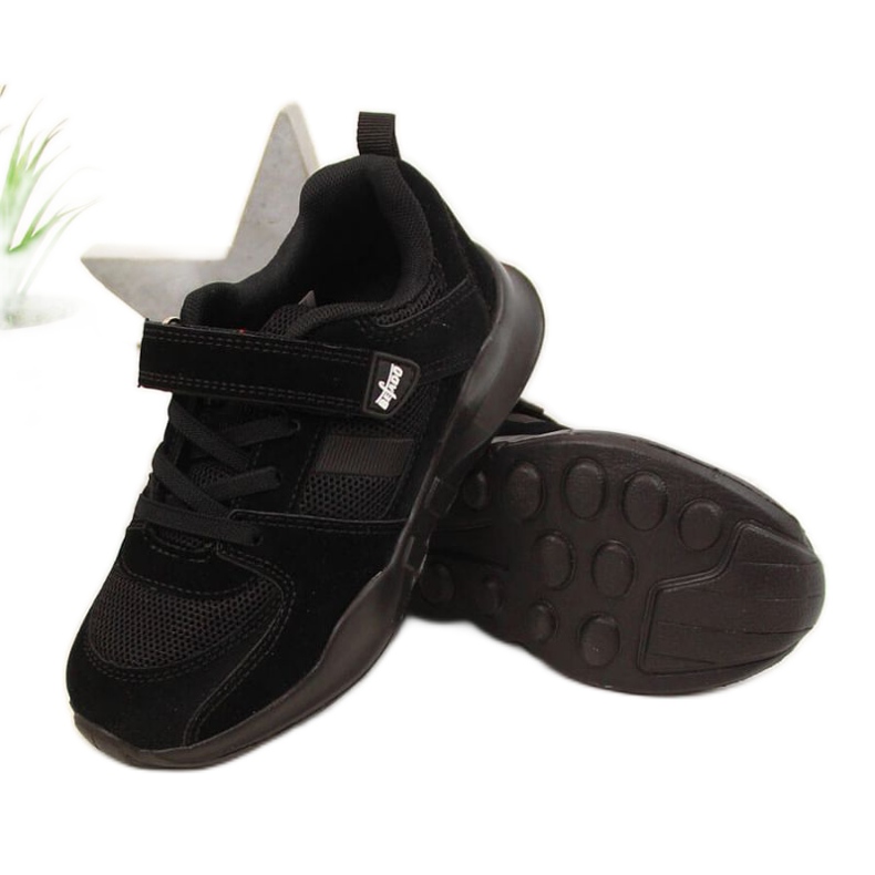 Pantofi sport negri Befado Jr BEF25A Velcro negru