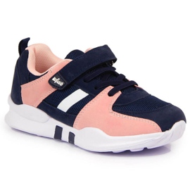 Pantofi sport Befado Jr BEF25E bleumarin cu velcro albastru marin