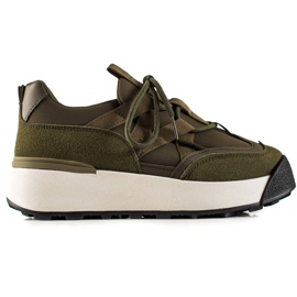 Seastar Pantofi Legați Pe Platformă verde