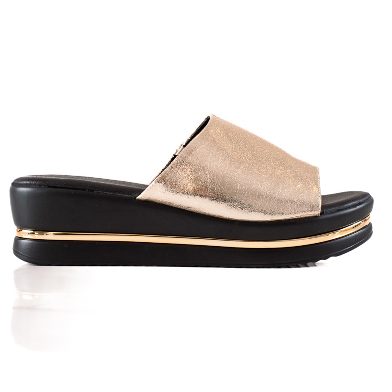 Goodin Papuci Strălucitori Pe Platformă de aur